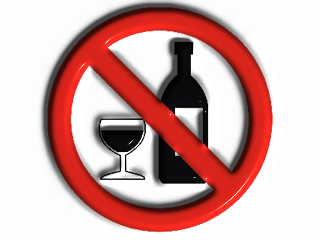 prohibido alcohol